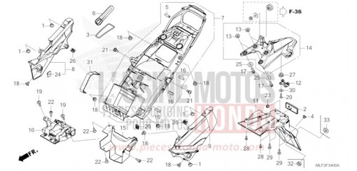 GARDE-BOUE ARRIERE NT1100DR de 2024